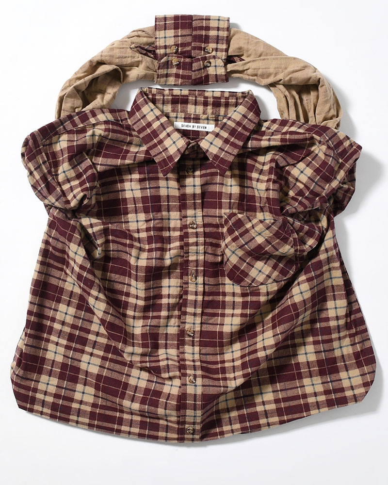 REWORK SHIRTS BAG -Used flannel shirts -TYPE:I-