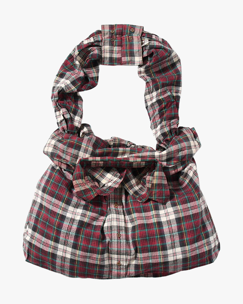 REWORK SHIRTS BAG -Used flannel shirts -TYPE:J-