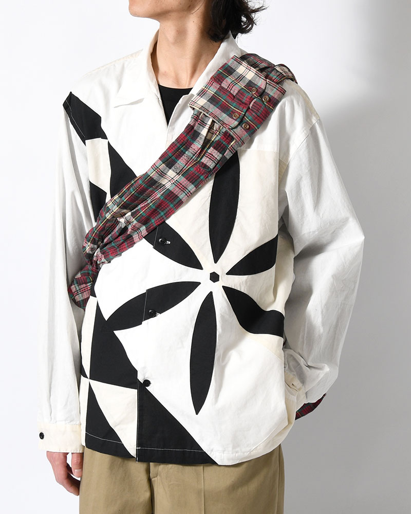 REWORK SHIRTS BAG -Used flannel shirts -TYPE:J-