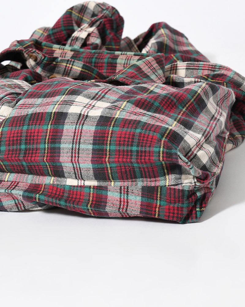 REWORK SHIRTS BAG -Used flannel shirts -TYPE:J-