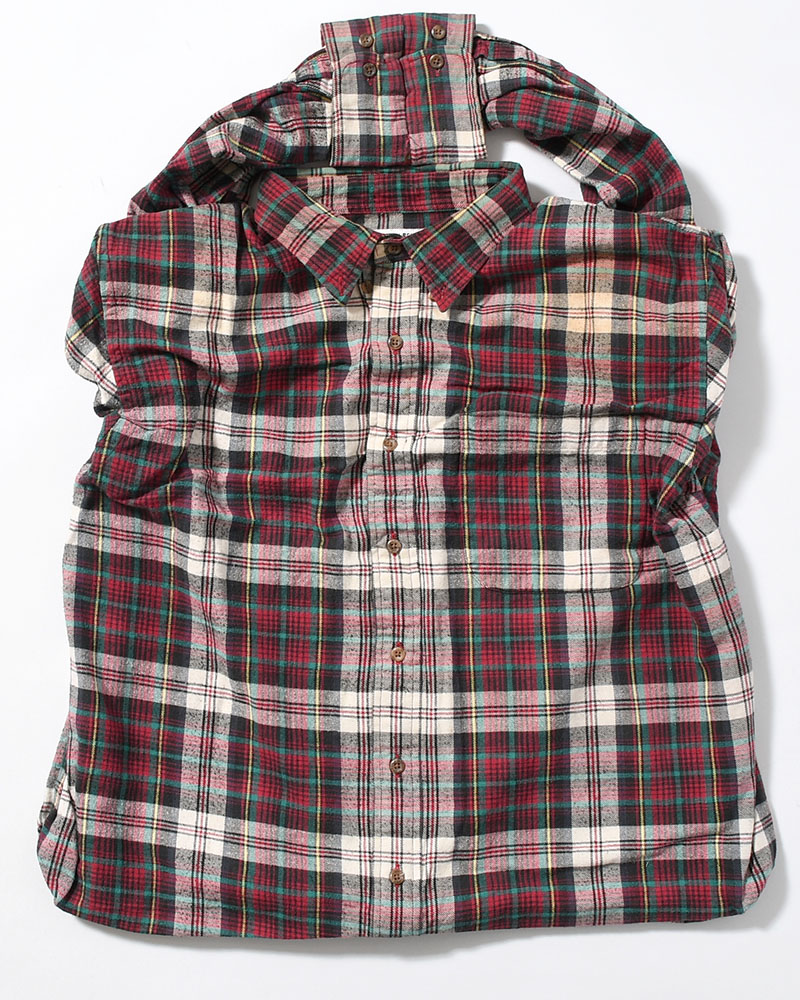 REWORK SHIRTS BAG -Used flannel shirts -TYPE:J-
