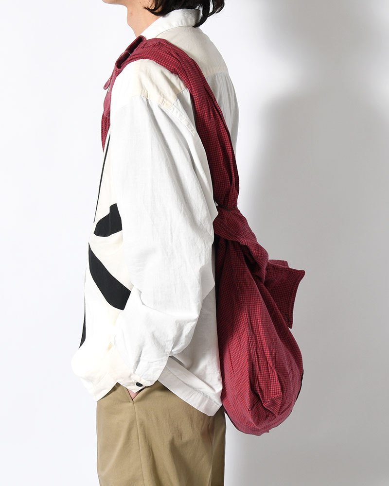 REWORK SHIRTS BAG -Used flannel shirts -TYPE:K-