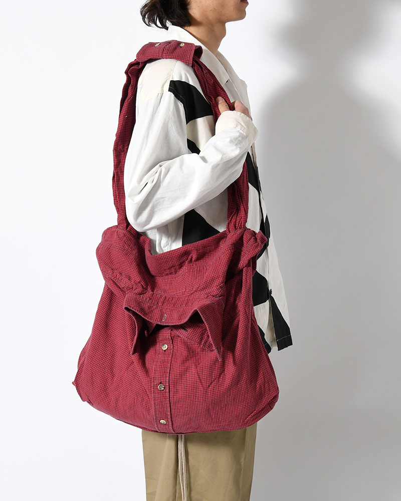 REWORK SHIRTS BAG -Used flannel shirts -TYPE:K-