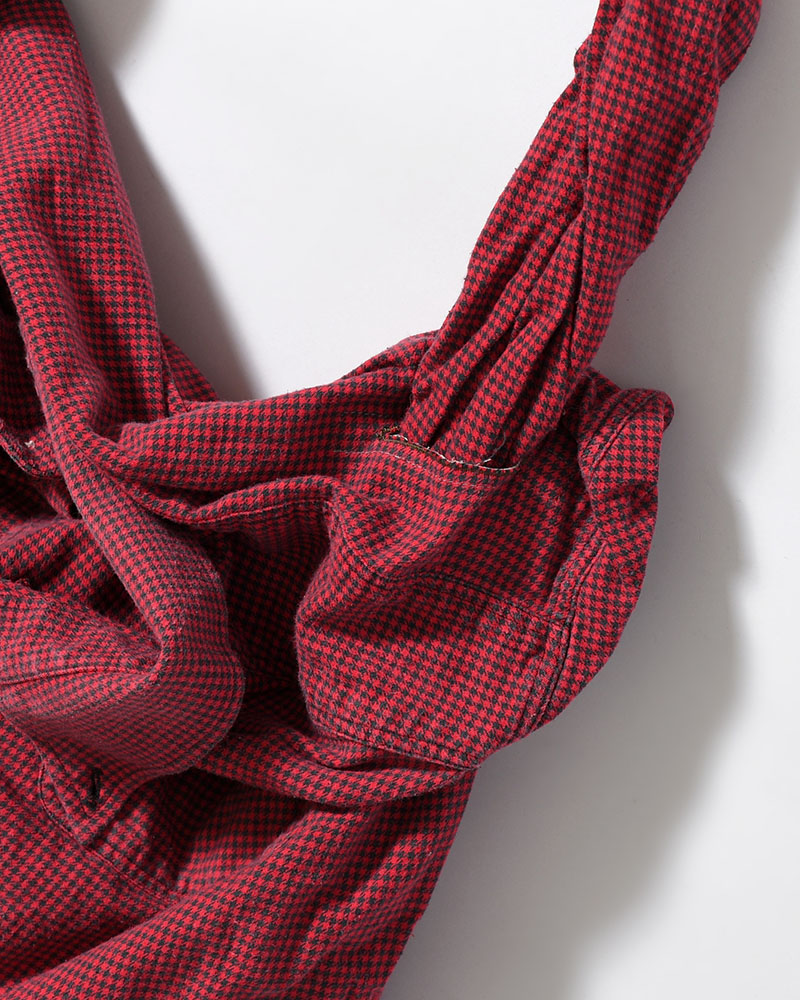 REWORK SHIRTS BAG -Used flannel shirts -TYPE:K-