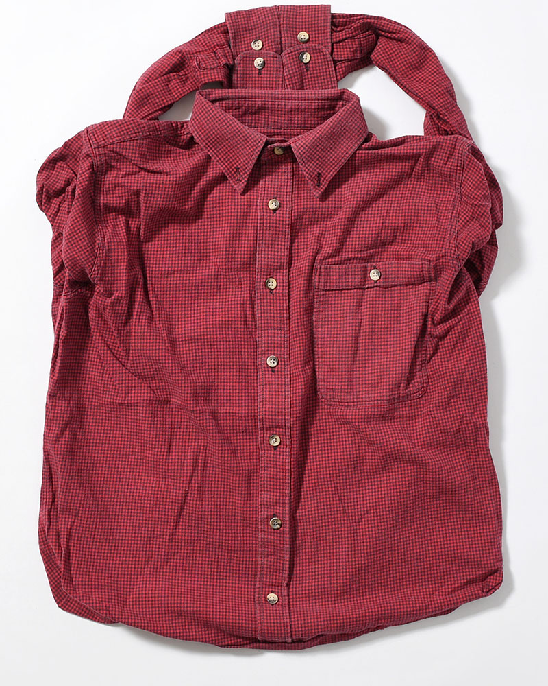 REWORK SHIRTS BAG -Used flannel shirts -TYPE:K-