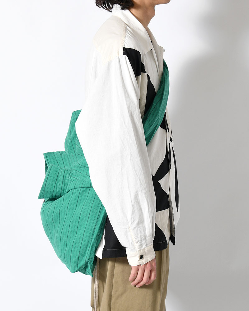 REWORK SHIRTS BAG -Used flannel shirts -TYPE:L-