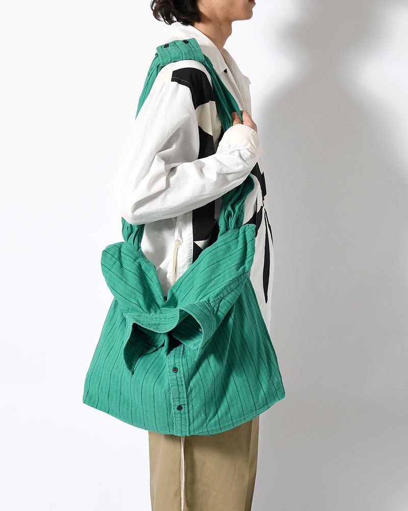 REWORK SHIRTS BAG -Used flannel shirts -TYPE:L-