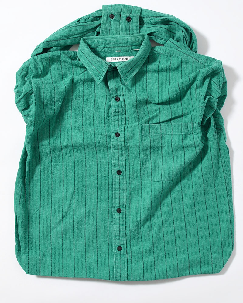 REWORK SHIRTS BAG -Used flannel shirts -TYPE:L-