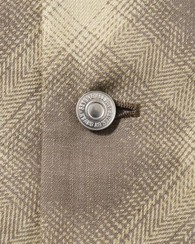 OMBRE CHECK MICHIGAN CHORE COAT -Discharge printing- -GRAY-