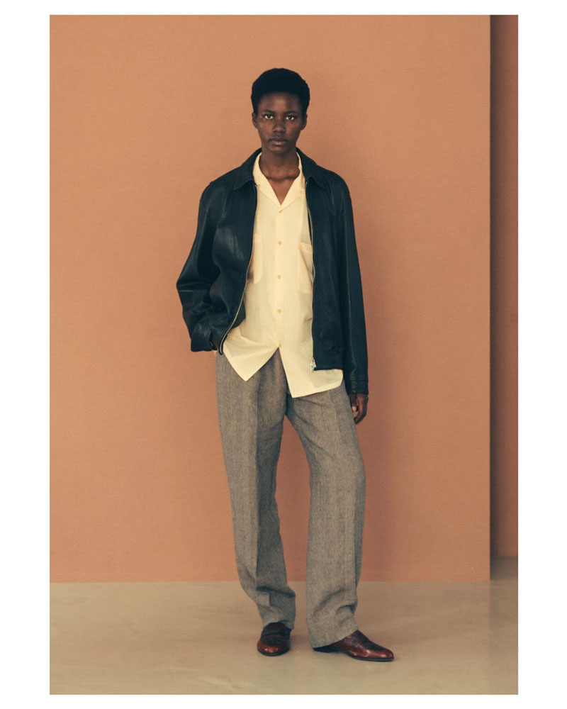 SHEER OPEN COLLAR SHIRTS L/S -Gingham Check Indian fabric- -YELLOW-