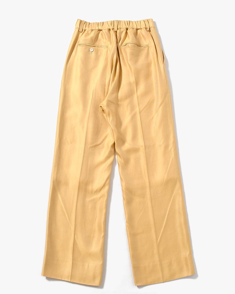 WIDE EASY FLARE TROUSERS -Heavy Cupra -YELLOW-