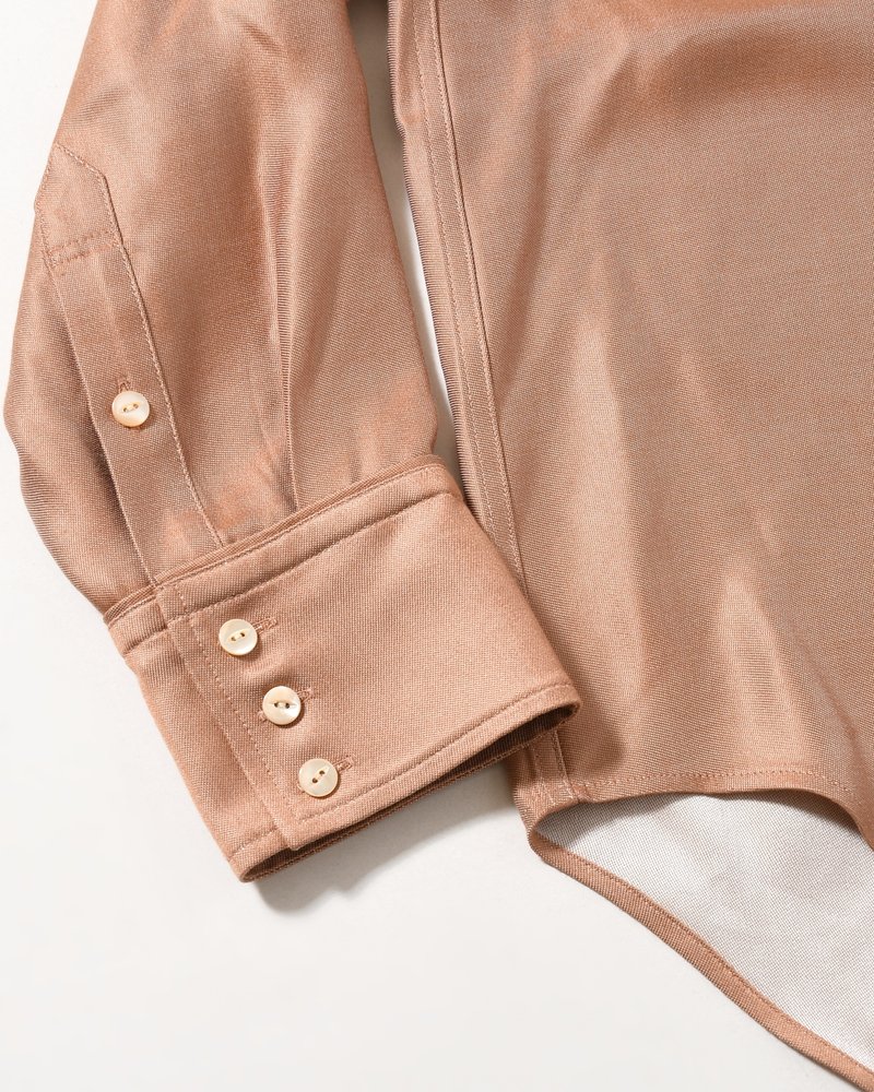 WESTERN SHIRTS -Heavy Cupra -BROWN-