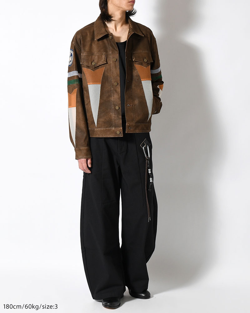 JACKET -BROWN-