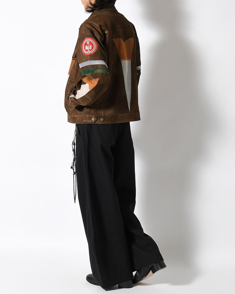JACKET -BROWN-