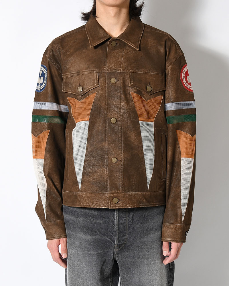 JACKET -BROWN-