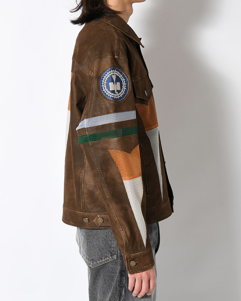 JACKET -BROWN-