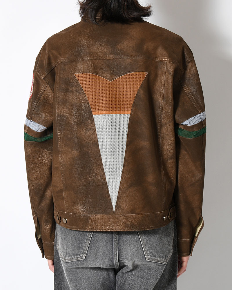 JACKET -BROWN-
