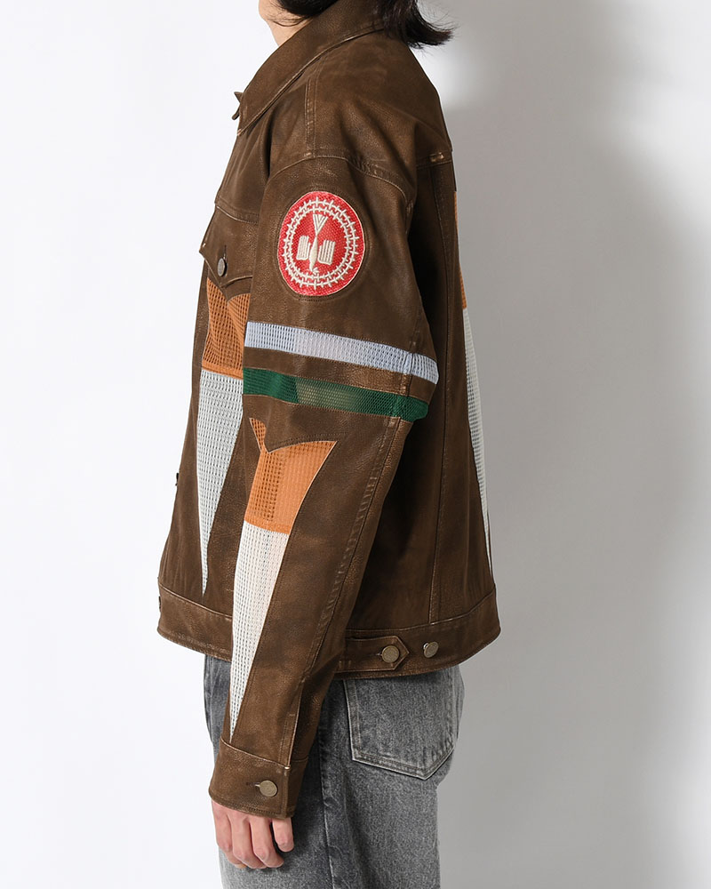 JACKET -BROWN-