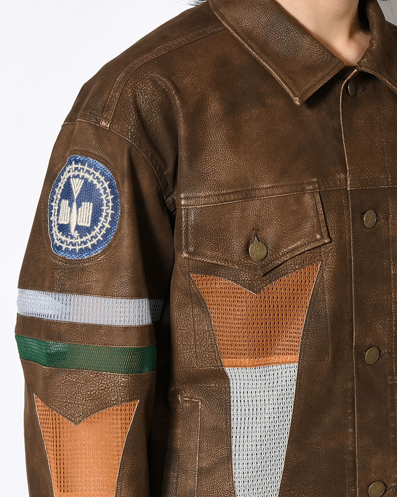 JACKET -BROWN-