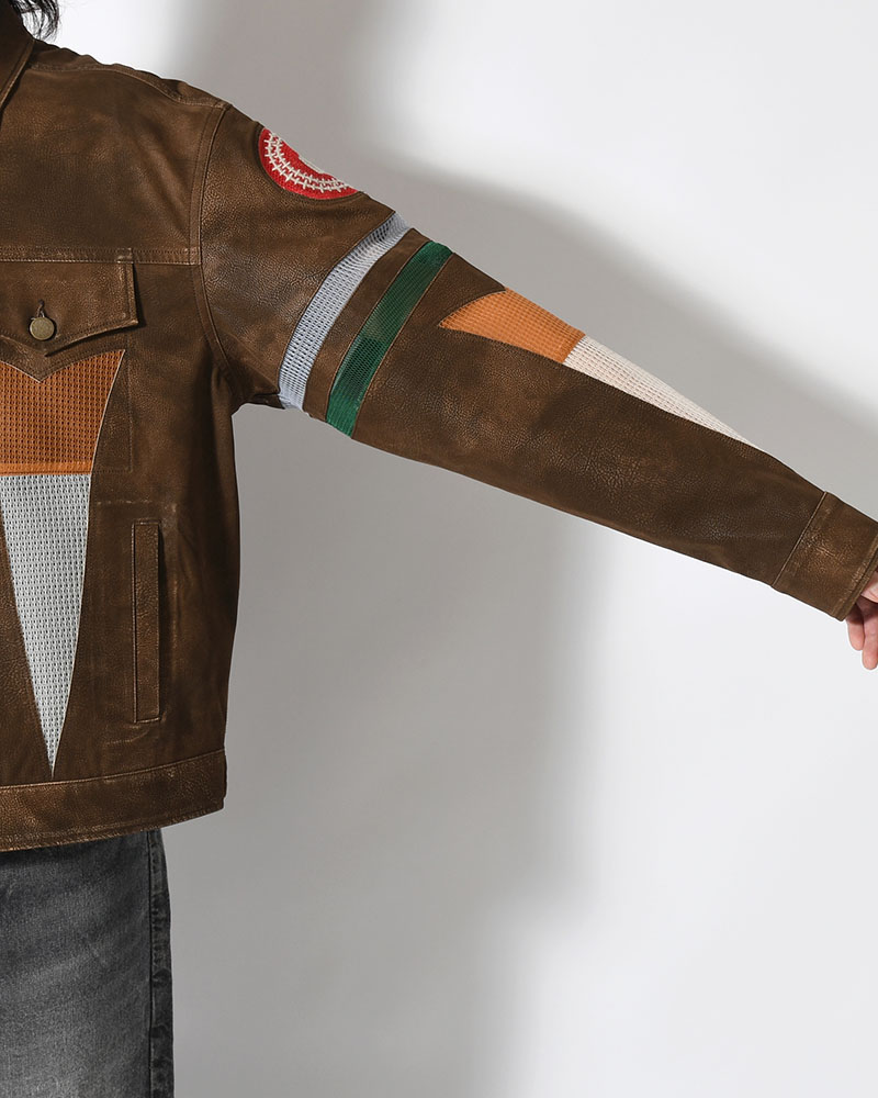 JACKET -BROWN-