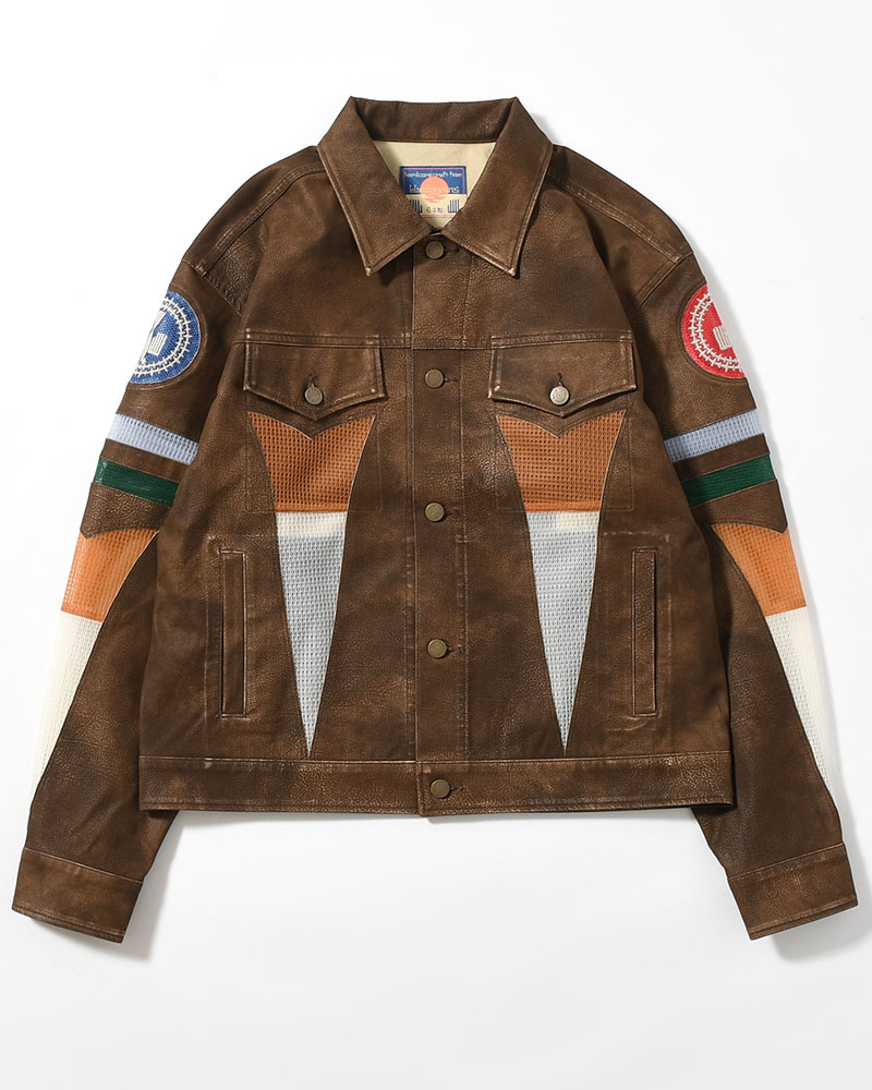 JACKET -BROWN-