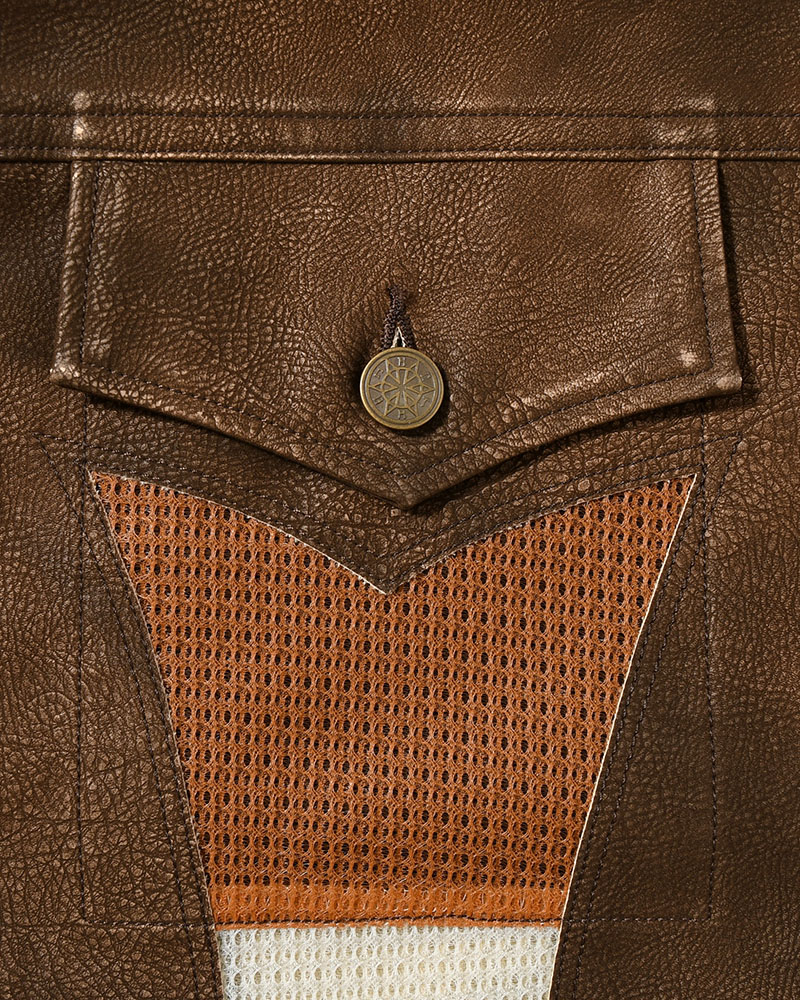 JACKET -BROWN-