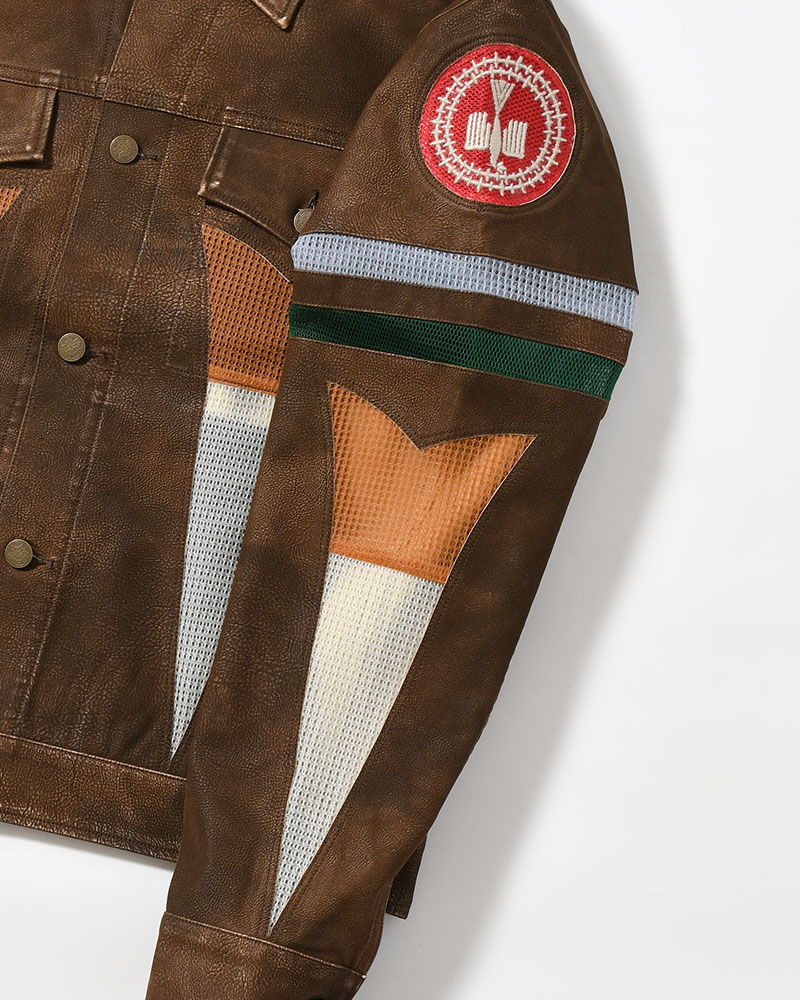 JACKET -BROWN-