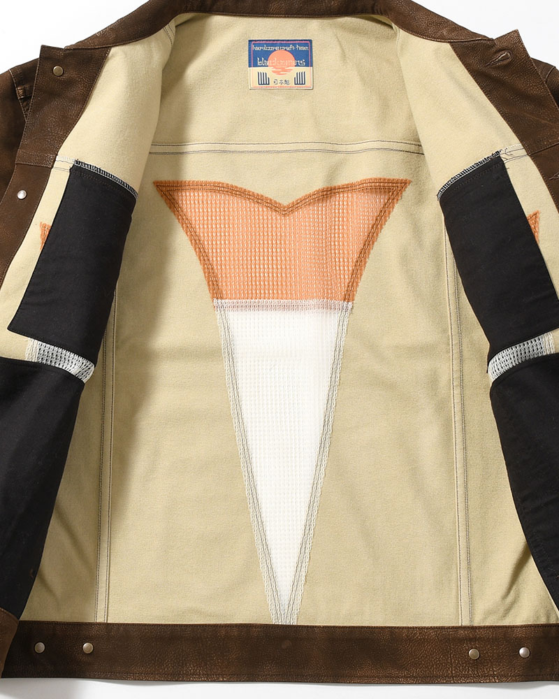 JACKET -BROWN-