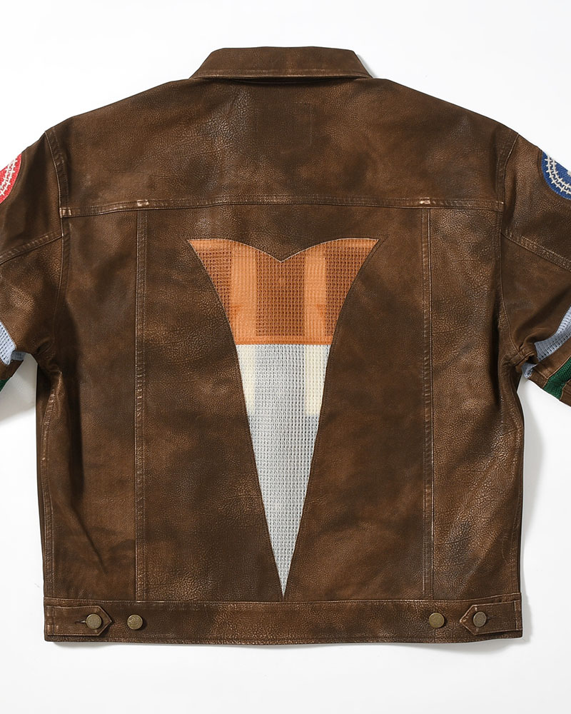 JACKET -BROWN-