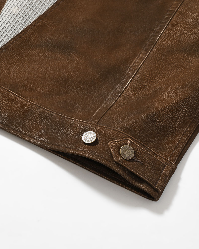 JACKET -BROWN-