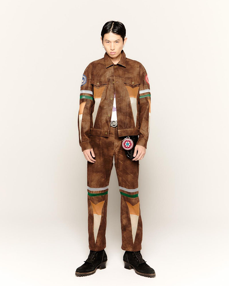 JACKET -BROWN-
