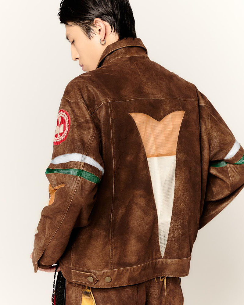JACKET -BROWN-