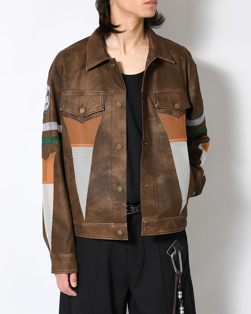 JACKET -BROWN-