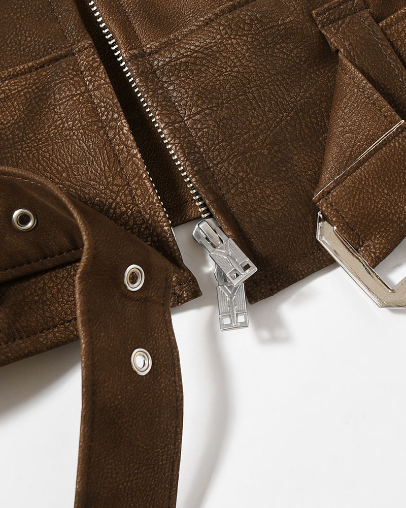 MESH JACKET -BROWN-