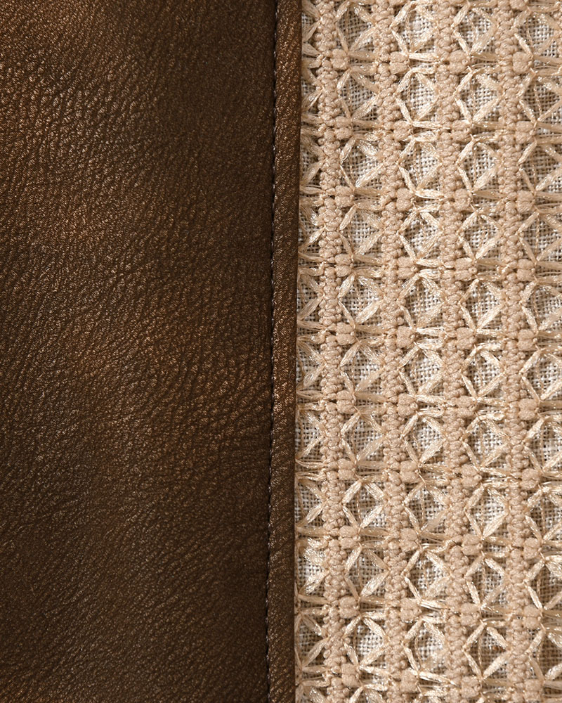 MESH JACKET -BROWN-