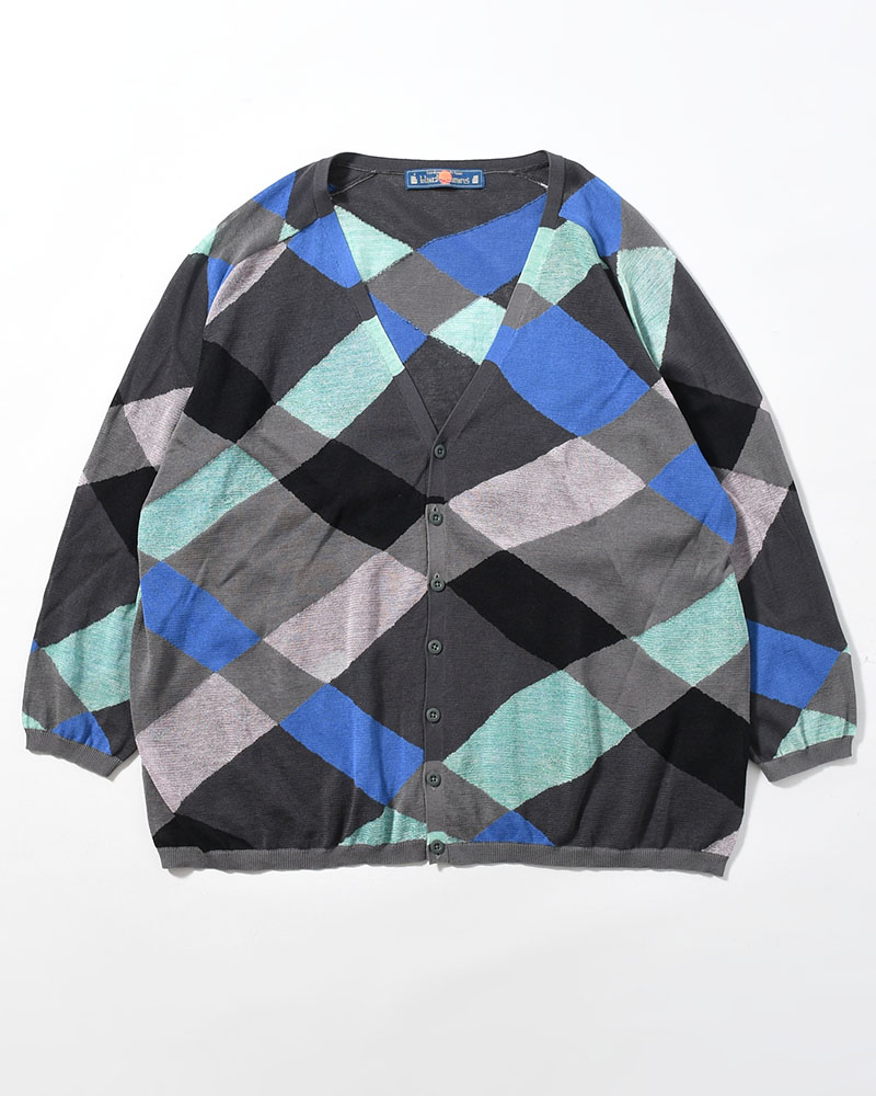 KNIT CARDIGAN -GRAY MIX-