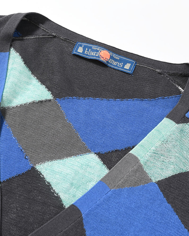 KNIT CARDIGAN -GRAY MIX-