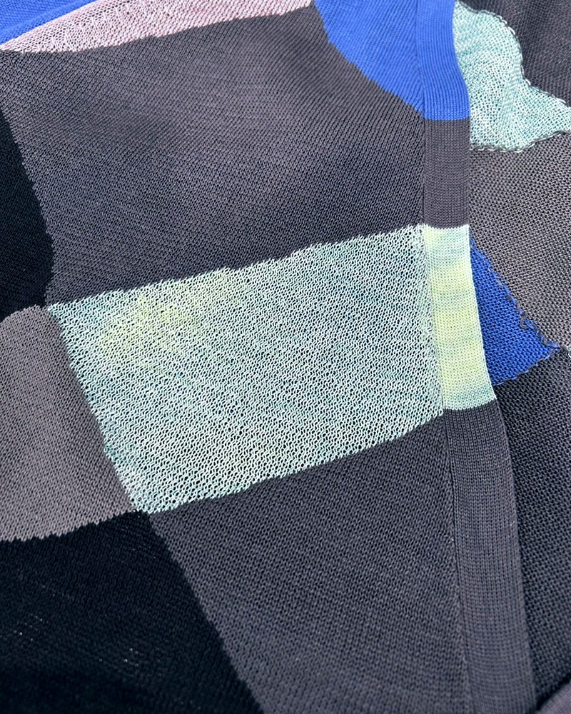 KNIT CARDIGAN -GRAY MIX-