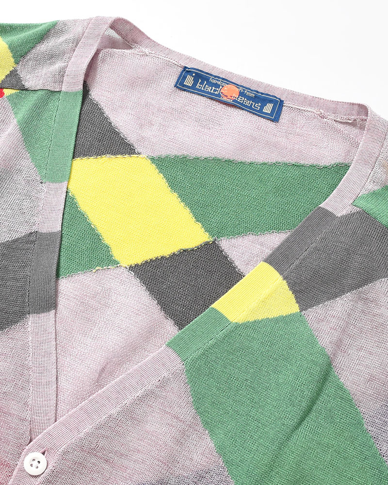 KNIT CARDIGAN -WHITE MIX-