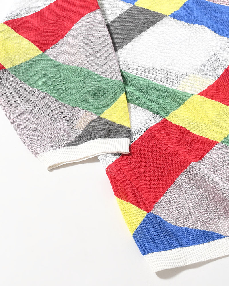 KNIT CARDIGAN -WHITE MIX-