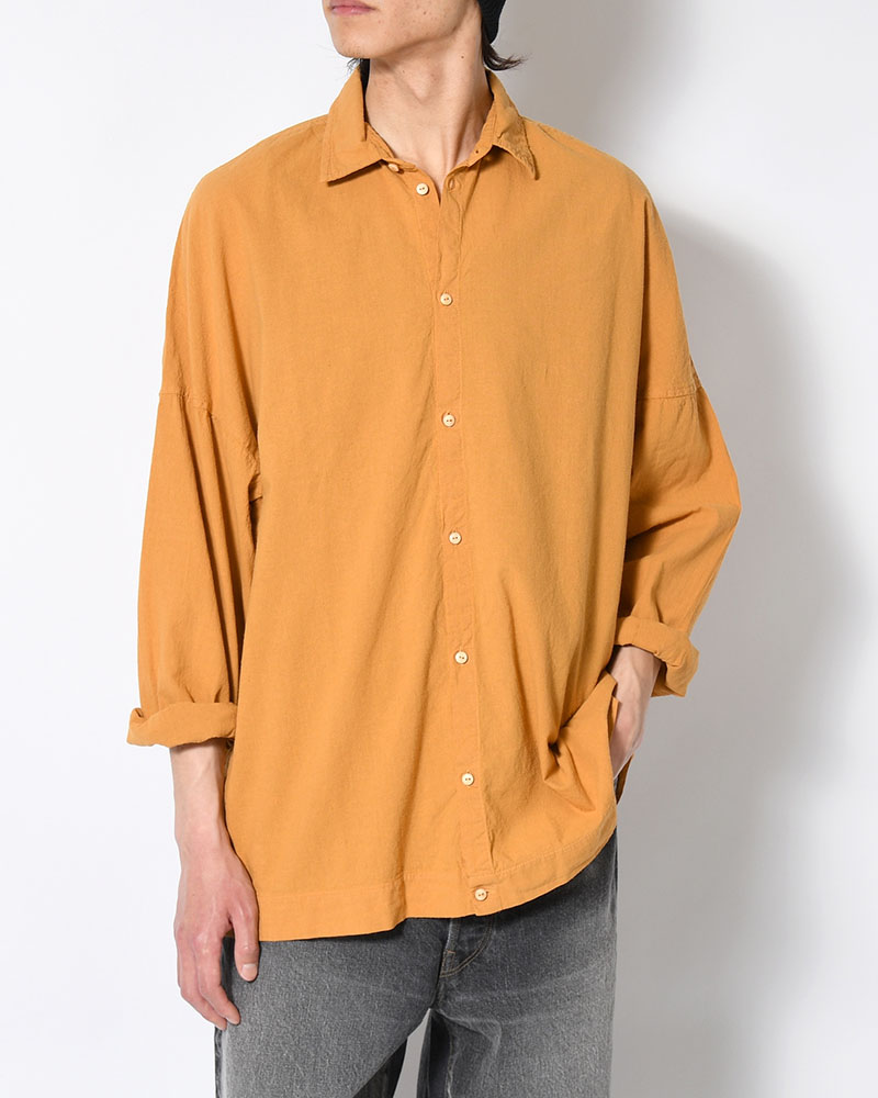UNEVEN SQUARE SHIRT -GOLD-