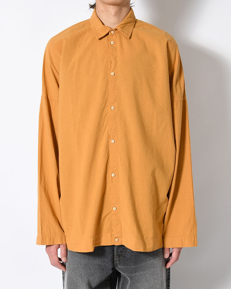 UNEVEN SQUARE SHIRT -GOLD-