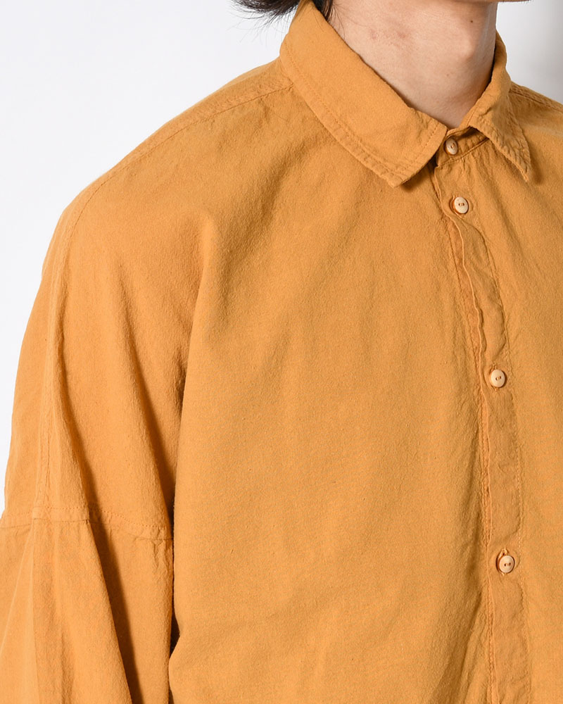 UNEVEN SQUARE SHIRT -GOLD-