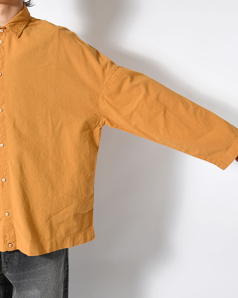 UNEVEN SQUARE SHIRT -GOLD-