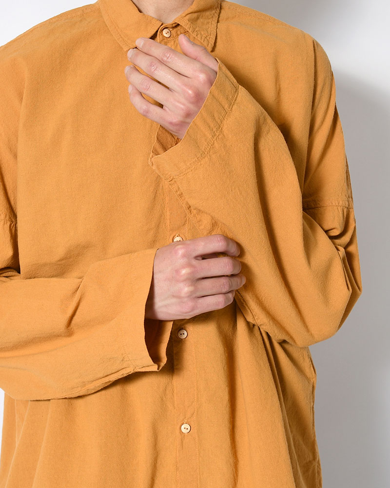 UNEVEN SQUARE SHIRT -GOLD-