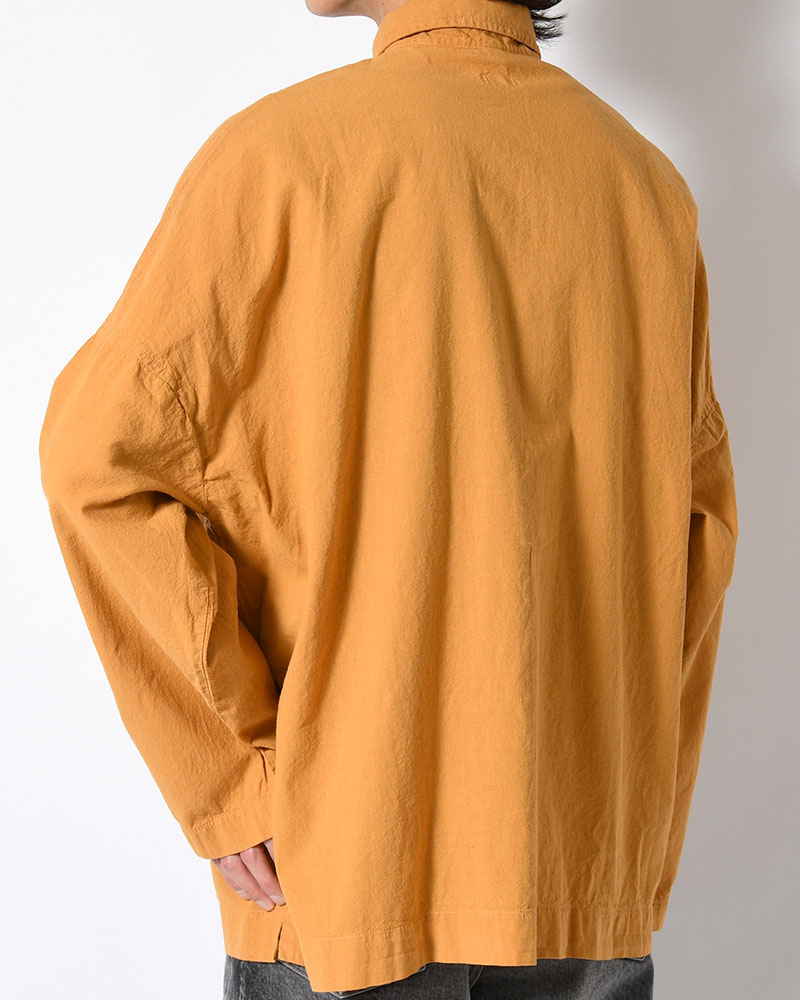 UNEVEN SQUARE SHIRT -GOLD-