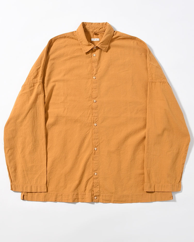 UNEVEN SQUARE SHIRT -GOLD-