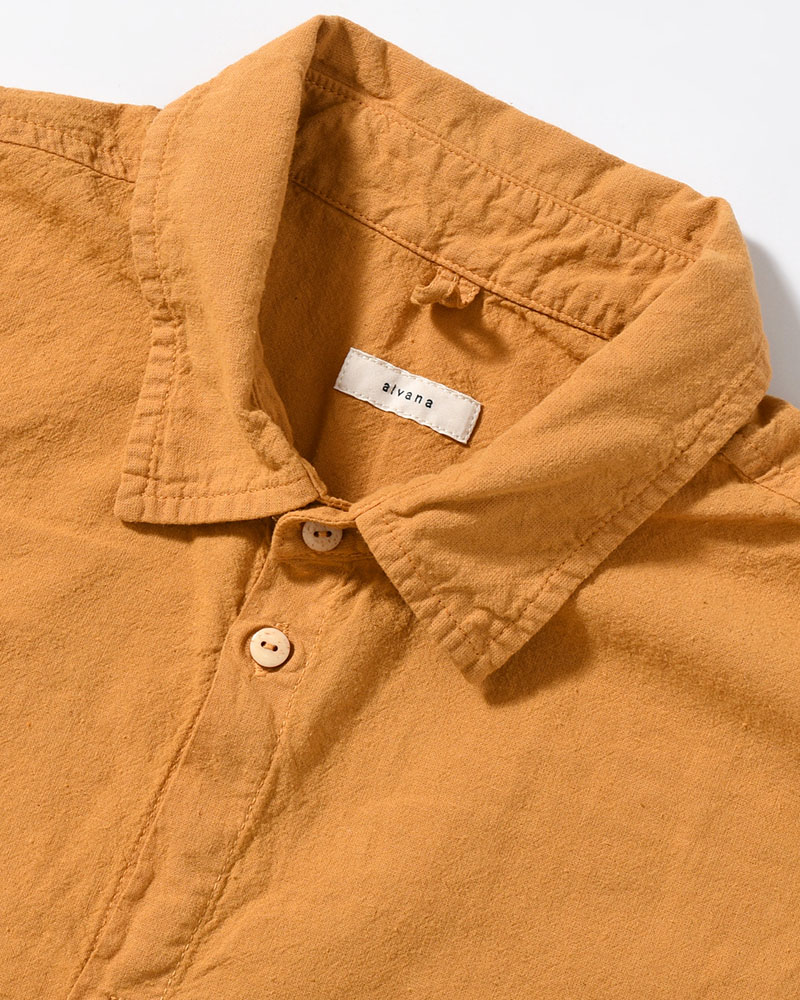 UNEVEN SQUARE SHIRT -GOLD-