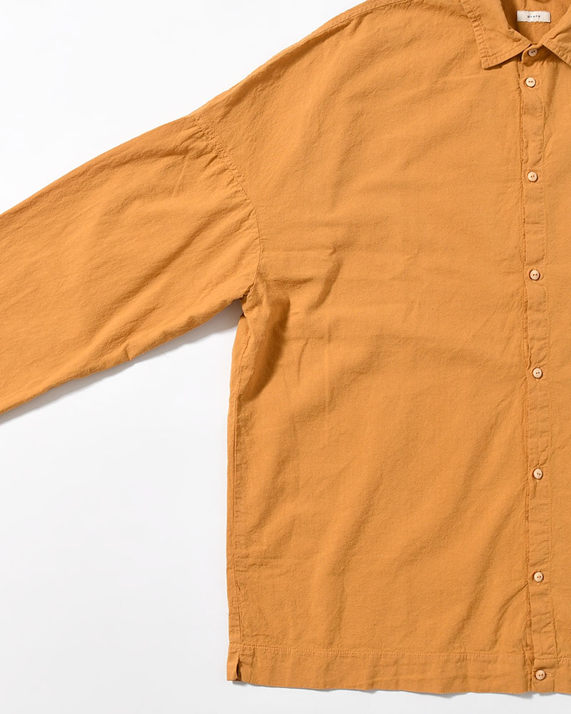 UNEVEN SQUARE SHIRT -GOLD-