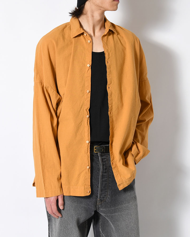 UNEVEN SQUARE SHIRT -GOLD-